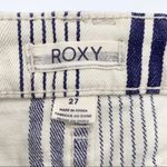 Roxy Stripy Eighty Denim Striped Shorts White/Blue Size 27 Photo 7