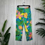 Ralph Lauren Lauren  Vibrant Tropical Print Vacation Crop Ankle Pant size 4 Photo 1