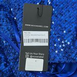 Nox Anabel R756 Strapless Sequin Cocktail Dress Royal Blue Size 8 NWT Formal Photo 3