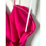 Revolve Superdown  Halter Low Cut Mini Dress Bright Pink Size Small NEW Photo 5