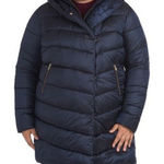 Barbour Coat Orchy Hooded Quilted Navy Winter Puffer Coat Women’s Plus Size 1X Photo 0