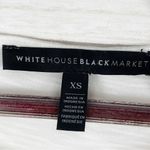 White House | Black Market WHBM Tiered Chiffon Ruffles Slub Knit Shirt White XS Photo 7