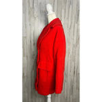 Trina Turk  Women's‎ Red Wool Overcoat Size 4 Winter Long Coat Photo 7