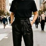 EXPRESS Black Women's faux leather Pants Photo 0