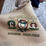 Great Smoky Mountains Grandpa Sweatshirt Tan Size XL Photo 0