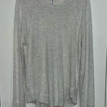 Athleta  Womens Mindset Sweatshirt Heathered Gray Long‎ Sleeve Soft Size Small Photo 0