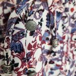 American Eagle  AEO Long Sleeve Floral Romper Shorts Jumpsuit Viscose Size L Photo 9