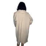 1990s Eva Tralala Paris Wool Boucle Open Front Coat Made in France Medium Large Photo 2