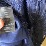 Bardot  Floral Lace Halter Navy Blue Pencil Sheath Dress Cocktail Formal Size 4 Photo 11