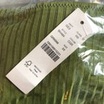 J.Crew  Wide Rib Curved Waist Cheeky String Bikini Bottom With Rings Green 3X Photo 2