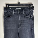 Denim Forum The Lola High Rise Skinny Crop Black Faded Wash Jeans Size 26 Photo 3