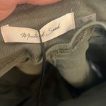 Mustard Seed  Green Self Tie Paper Bag Shorts Photo 3