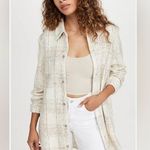 Steve Madden BB Dakota cream & tan plaid Shacket - super cute over leggings Photo 0