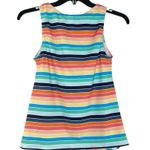 LANDS' END Pink and Blue Size 10 Chlorine Resistant High Neck Tankini Swim Top Photo 4