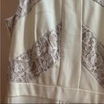 🆕 Taylor | White Floral Lace Crepe Flare Jumpsuit Size 2 Photo 3