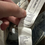 Gef France Light Acid Wash Distressed Skinny Fit Lepi Denim Shorts Size 6 Blue Photo 5