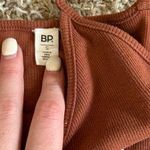 BP Ribbed Burnt Orange Bodysuit NWT V-Neck Tank Thong Stretch Photo 5