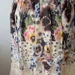 Zimmermann silk linen Floral Midi Dress Purple Size 6 Photo 4