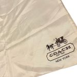 Coach  1941 19.5” x 15” Horse & Carriage Stagecoach Satin Tote Boston Bag Dustbag Photo 4