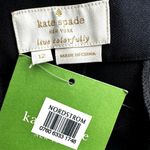 Kate Spade Kick Flare Pants Mid Rise Cropped Zip Fly Twill Black Career 12 NWT Photo 2