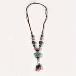 Bohemian Ethnic Style Handmade Beads Ceramic Necklace Adjustable‎ up to 26” Photo 7