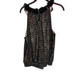 Willi Smith WILLI‎ SMITH XL BLACKK LACE SLEEVELESS TOP WITH FLOWERS/RHINESTONES TO NECK LINE Photo 1