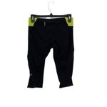 Lululemon ‎ Capri Leggings 6 Black Green Athleisure Gym Yoga Activewear Photo 5