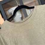 We The Free  people tee olive faded green moss cap short sleeve boho loose top Photo 6