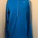 Nike Element Teal Blue Half Zip Running Mock Neck Pullover Women's Medium Photo 0