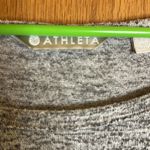 Athleta  Tunic Length Gray/Black Sweater With Thumbholes Photo 1