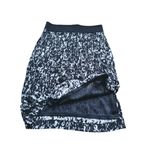 BOSS Straight Stretch Pencil Skirt XL Black White Career Abstract Academia Work Photo 3