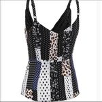 Cabin creek NWT CAbi 3787 Crossover Cami Size 6 Skin Stripe Animal Print Photo 4