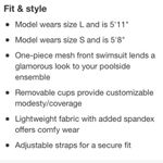 Shade & Shore  Black Net Cutout Panel 1 Piece Swim Suit XS NEW Photo 7