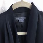 Vince  Draped Blazer with Ribbed Knit Sleeves Size 0 Photo 5