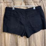 Old Navy black OG straight high-rise cutoff jean shorts, size 22 NWT Photo 5