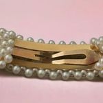 Faux Pearl Gold Hair Clip Photo 5