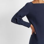 Club Monaco Button Sleeve Dress Robe in Navy/ Bleu Marine Size 2, New w/Tag $269 Photo 4