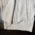 EXPRESS  Cream Wool Blend Loose Knit 3/4 Sleeve Open Front Cardigan Sweater Photo 2