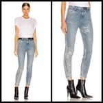 πRTAπ Madrid Skinny Jeans Silver Sun Blue 23 NWT Photo 3