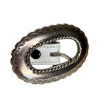 Justin Boots Justin‎ White Leather Belt Photo 1