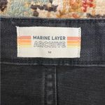 Marine layer  Black Button-Front Denim Skirt, size 14 Photo 4