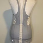 Lululemon gray & cream striped racerback tank top Photo 3