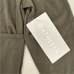 Athleta  Fast Track With Ease Rib Reversible
Wrap Top Dark Olive Size Medium NWT Photo 7