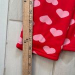 Serra  Red and Pick Heart Fleece Lined Leggings Photo 4
