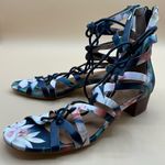 Corso Como A Very Rare New  Jamaica Navy Floral Gladiator Sandals Size US6.5 M Photo 3