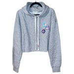 Wildfox  Merit Badges Harley Cropped Sweatshirt Hoodie Photo 2