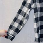 Madewell Buffalo Check Flannel Shirt Jacket in Big Triple True Black size medium Photo 1