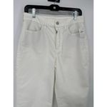 Old Navy  Womens High Rise WOW Wide Leg White Denim Jeans Size 6 Stretch Neutral Photo 2