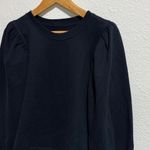 Abercrombie & Fitch women's black puff sleeve sweatshirt size large Photo 1