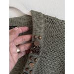 August Silk Womens Retro Knit Beaded Button Cardigan Top Size Large Cottagecore Photo 7